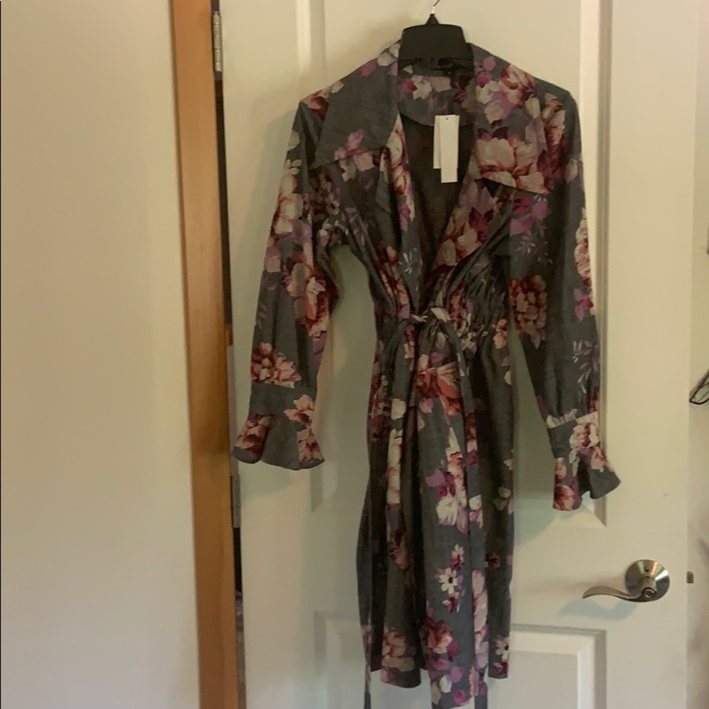 Jill Stuart flower trench coat